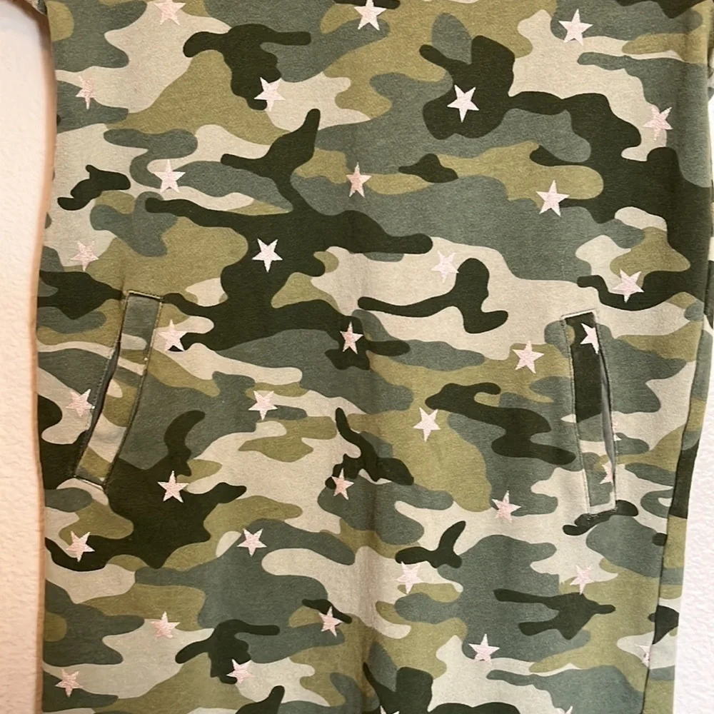 Gap Kids Short Sleeve Green Camo Cotton Dress